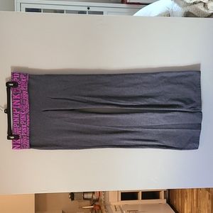 PINK gray yoga pants size L
